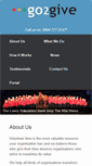 Mobile Screenshot of go2give.com